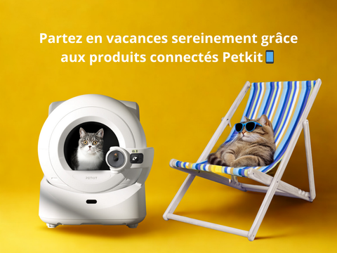 Partez en vacances sereinement grâce aux produits connectés Petkit📱