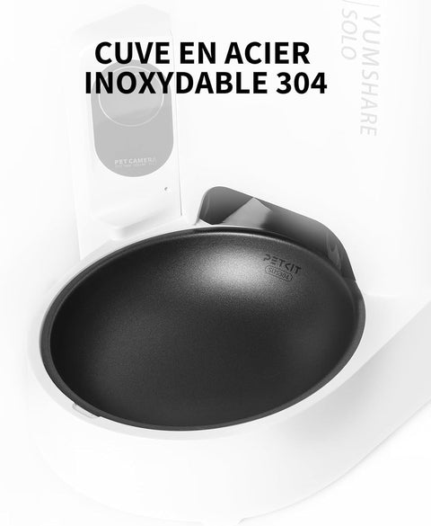 YumShare Solo distributeur de croquettes automatique connecté avec caméra IA - 3L
