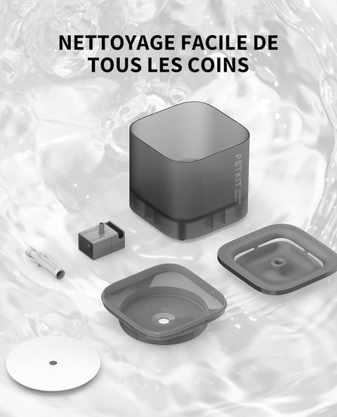 EVERSWEET SOLO CYBERTAIL fontaine a eau pour animaux 1.8L noir