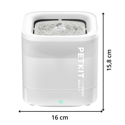 EVERSWEET SOLO CYBERTAIL fontaine a eau pour animaux 1.8L blanc