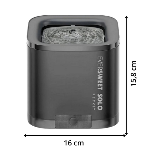 EVERSWEET SOLO CYBERTAIL fontaine a eau pour animaux 1.8L noir