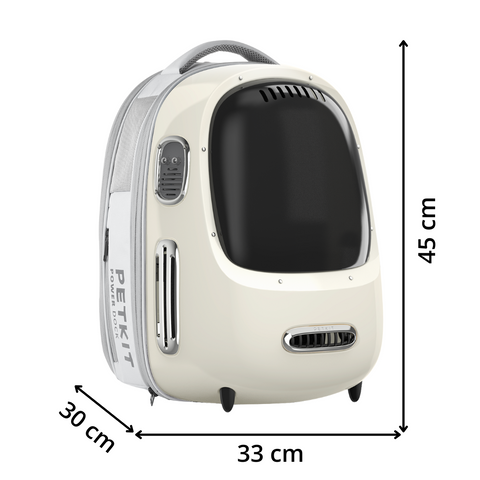 BREEZY 2 - Sac à dos pour animaux - Blanc laiteux
