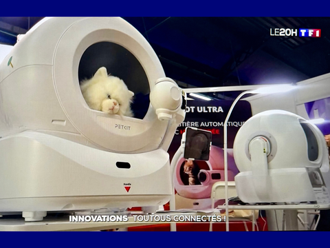 Petkit à la une du 20h sur TF1 ! Nos litières automatiques ont fait sensation au Salon Animal Expo 2025 🐾
