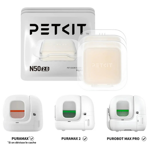 N50 2.0 Désodorisants pour PuraMax & Purobot Max PRO - Lot de 3