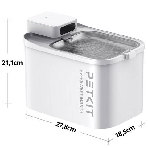 EVERSWEET MAX UVC 100 Fontaine à eau connectée pour animaux, 3L, 83jours d'autonomie