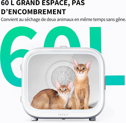 Airsalon MAX PRO séchoir automatique pour chiens, chats, 60L