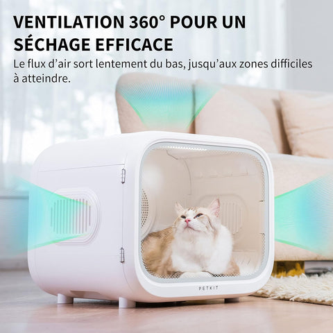 Airsalon MAX PRO séchoir automatique pour chiens, chats, 60L